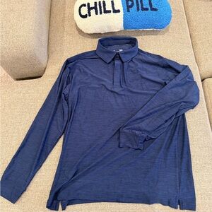 Men's Blue Long Sleeve Shirt